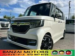 N-BOXカスタム G・Lターボホンダセンシング ホンダセンシング、両側電動スライドドア、禁煙車、LEDヘッドライト、ナビ、TV、Bluetooth、バックカメラ、ドライブレコーダー、スマートキー、電動格納ミラー、オートエアコン、クリアランスソナー 中古車画像