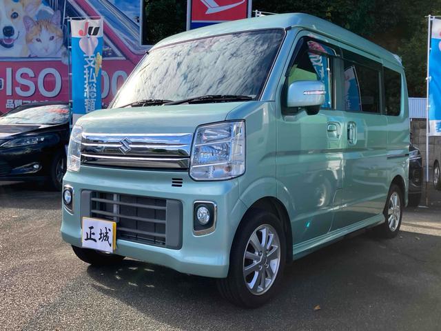 エブリイワゴン(スズキ) ＰＺターボスペシャル　レンタカーアップ　ＥＴＣ　バックカメラ　両側電動スライドドア　ナビ　ＴＶ　衝突被害軽減システム　オートライト　ＨＩＤ　スマートキー　電動格納ミラー　ベンチシート　ＡＴ　盗難防止システム　ＡＢＳ　ＥＳＣ 中古車画像