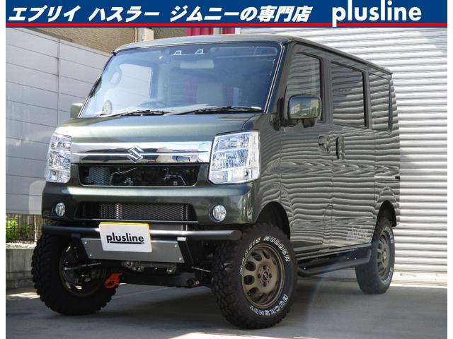 スズキ エブリイワゴンｐｚターボ ４インチリフトアップ プラスラインコンプリートカーの中古車 車体価格298万円 21 令和3 年式 走行44キロ 車体色クールカーキパールメタリック 大阪府八尾市西弓削２ １６６ プラスラインの在庫 グーネット中古車