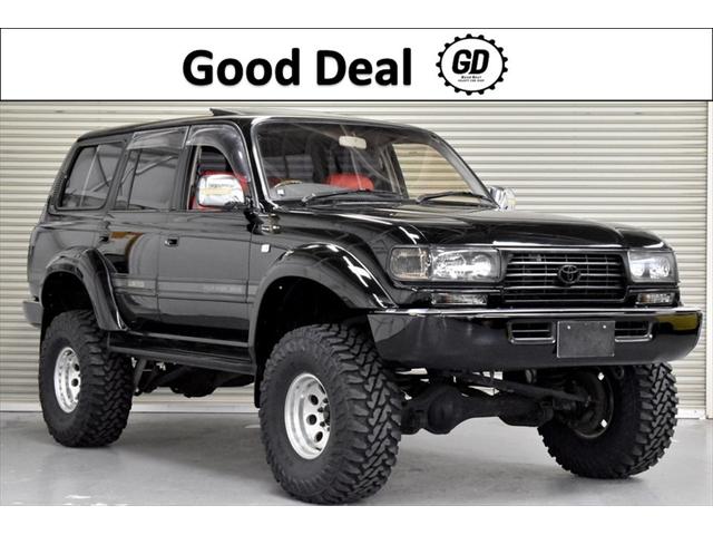 　４．５ＶＸリミテッド　４ＷＤ　サンルーフ　全塗装　リフトアップ　ミッキートンプソン１５インチ　新品ジオランダーＭＴタイヤ　シートカバー　ケンウッドナビ　バックカメラ　ガナドールマフラー