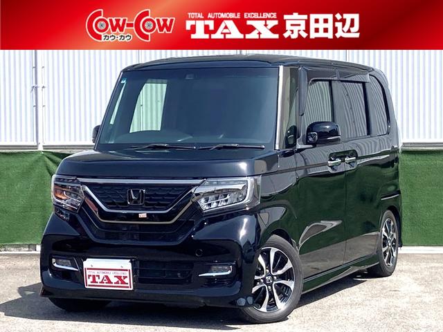 ホンダ Ｎ－ＢＯＸカスタム Ｇ・Ｌホンダセンシング　禁煙　パワースライドドア　純正インターナビ　バックカメラ　ブリッツ車高調　ホンダセンシング　ＬＥＤヘッドＬＥＤフォグ　純正１４ＡＷ　レーダークルーズ　シートヒーター　リヤスポ　ＢＴ音楽　ＥＴＣ