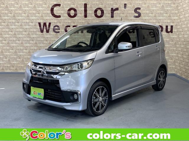 ｅＫカスタム(三菱) Ｔセーフティパッケージ　純正ＳＤナビ　フルセグ　ＥＴＣ　ｅ−アシスト　アラウンドビューモニタ　シートヒータ　ステアリングスイッチ　電格ドアミラー　オートライト　フォグランプ　ＨＩＤヘッドライト　前後ドライブレコーダー 中古車画像