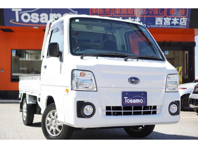 スバル ＴＣスーパーチャージャー　４ＷＤ　ＥＬ付き５速ＭＴ／４ＷＤ／スバル生産最終型／エアコン／パワステ／パワーウィンドウ／車検令和８年３月１４日まで／キーレスキー／社外１２インチＡＷ／ＡＢＳ／純正ＣＤオーディオ／荷台マット