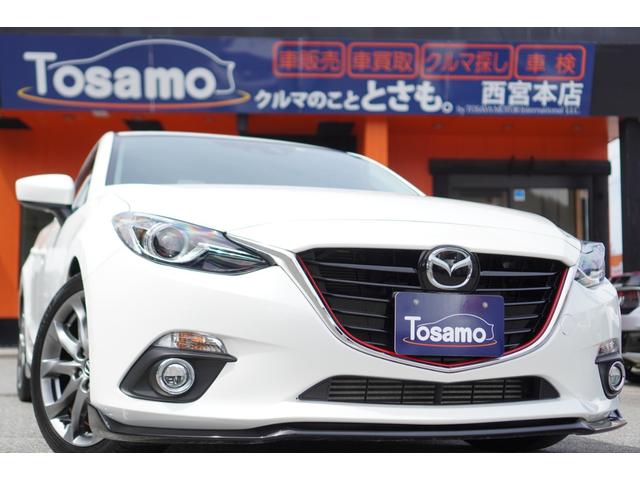 アクセラスポーツ ＸＤ　ワンオーナー／６速ＭＴ／ＭＡＺＤＡＳＰＥＥＤエアロ／サンルーフ／メモリーナビ／フルセグ／バックカメラ／ＢＯＳＥサウンド／パワーシート／シートヒーター／純正アルミホイール／Ａｕｔｏ　Ｅｘｅサスペンション（1枚目）