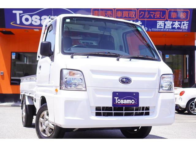 ＴＣスーパーチャージャー　ＥＬ付き５速ＭＴ／４ＷＤ／スーパーチャージャー／スバル生産最終型／ＡＢＳ／メモリーナビ／フルセグ／バイザー／マット／キーレスキー／荷台ランプ／キーレスキー／社外１２インチアルミホイール