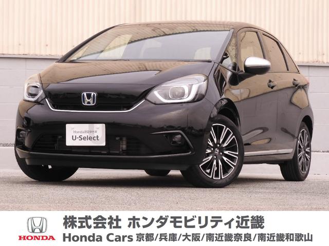 ホンダ フィット ｅ：ＨＥＶリュクス　ワンオーナー　９型ナビ　ホンダコネクト　前後ドラレコ　Ｒカメラ　衝突軽減ブレーキ　渋滞追従機能　サイド＆カーテンＡＢ　ＬＥＤオートライト＆フォグ　オートハイビーム　電子パーキング　シートヒーター