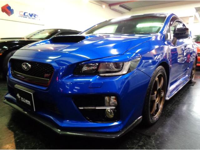 ＷＲＸ ＳＴＩ ＳＴＩ　タイプＳ　ＳＴＩフルエアロＥＪ２０ＢＯＸＥＲターボエンジン６ＭＴ４ＷＤ４本出しＳＴＩマフラーＳＩＤＲＩＶＥサスＤＣデフコンＳＴＩキャリパＲＡＹＳ１８アルミＳＴＩシートワイドナビＴＶ大型リアスポＨＩＤＬＥＤライト