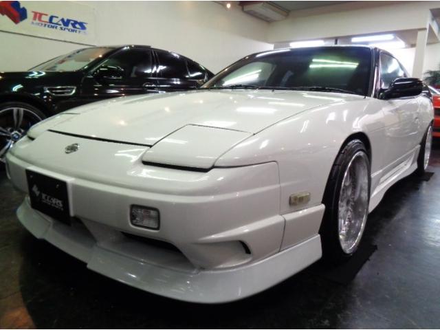 １８０ＳＸ タイプＸ　後期仕様フルエアロワイドフェンダーＳＲ２０ＤＥＴターボエンジン純正５ＭＴデュアルマフラー東名ＥＸマニエアクリ車高調社外クラッチププロフェックＤＥＦＩメーターカーボンリアスポＳ１５シートＮＡＲＤＩステア