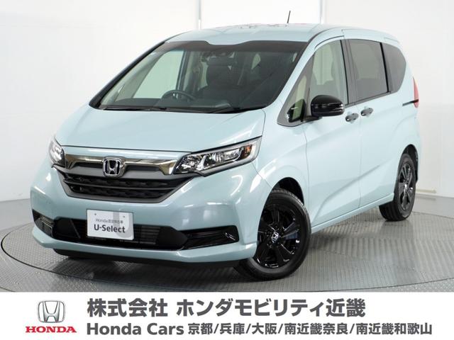 ホンダ フリードハイブリッド ハイブリッド・Ｇブラックスタイル　２年保証当社試乗車ナビＲカメ両電扉ＥＴＣドラレコ　追従クルコン　電格ミラー　車線逸脱警告　Ｂｌｕｅｔｏｏｔｈ接続　３列シート　ウォークスルー　ＬＥＤ　前席シートヒーター　デモカー　キーフリー　フルセグ