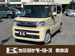 スペーシア ハイブリッドG 届け出済み未使用車 両側スライドドア クリアランスソナー レーンアシスト 衝突被害軽減システム オートライト LEDヘッドランプ スマートキー アイドリングストップ 電動格納ミラー ベンチシート 中古車画像