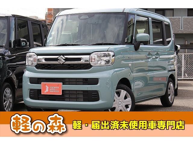 ハイブリッドＸ　軽自動車　届出済未使用車　衝突被害軽減ブレーキ　ＬＥＤヘッドライト　フルフラットシート　全周囲カメラ　アイドリングストップ　両側電動スライドドア　エアコン　スマートキー　パワステ