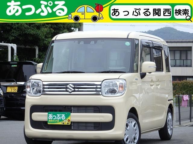 スズキ スペーシア ハイブリッドＸ　禁煙車　８型ナビ　全方位カメラ
