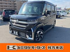 スズキ スペーシアカスタム ハイブリッドＸＳ　両側電動スライドドア　クリアランスソナー　オートクルーズコントロール　レーンアシスト　衝突被害軽減システム　オートライト　ＬＥＤヘッドランプ　スマートキー　アイドリングストップ　電動格納ミラー