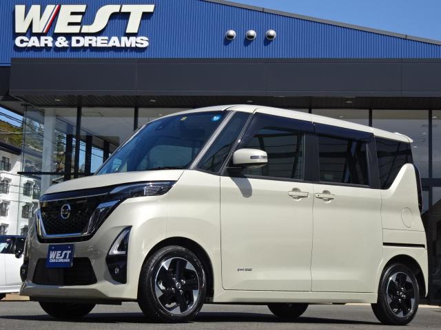 日産 ルークス ハイウェイスター　Ｘ　プロパイロットエディション　純正９インチナビ　両側電動スライドドア　プロパイロット　アラウンドビューモニター　レザー調シートカバー　前後ドライブレコ―ダー　サイド／カーテンエアバッグ　ＬＥＤオートライト　ＬＥＤフォグ