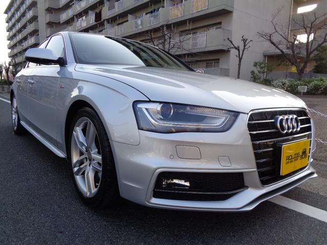 Ａ４ ２．０ＴＦＳＩ　ｓラインパッケージ／ＨＤＤナビ／フルセグ／Ｂｌｕｅｔｏｏｔｈ／Ｂカメラ／ＣＤ録音／ＤＶＤ再生／プッシュスタートボタン／スマートキー／Ｓライン専用ハーフレザーシート／パドルシフト（1枚目）