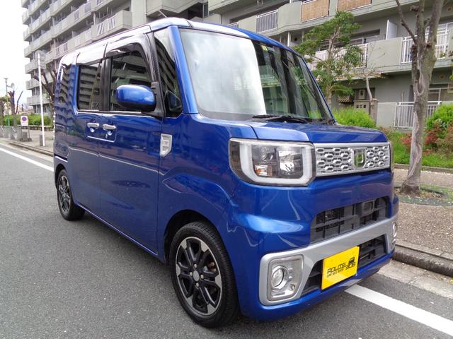 ダイハツ ウェイク Ｇ　ＳＡ　ターボ車／スマートアシスト／両側電動スライドドア／ＬＥＤヘッドライト／Ｐスタートボタン／スマートキー／ＳＤナビ／フルセグ／Ｂｌｕｅｔｏｏｔｈ／ＣＤ録音／ＤＶＤ再生／１５インチアルミホイル／