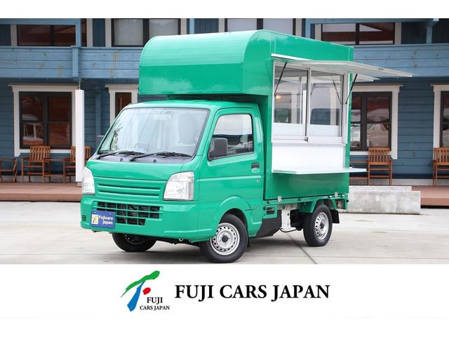 移動販売車　キッチンカー　２名乗車　３槽シンク　水ポンプ　冷凍冷蔵コールドテーブル　給排水タンク１００Ｌ　サイドリヤ販売カウンター　カウンターテーブル　外部電源　換気扇　４ナンバー　ドラレコ　ＥＴＣ　バックモニター