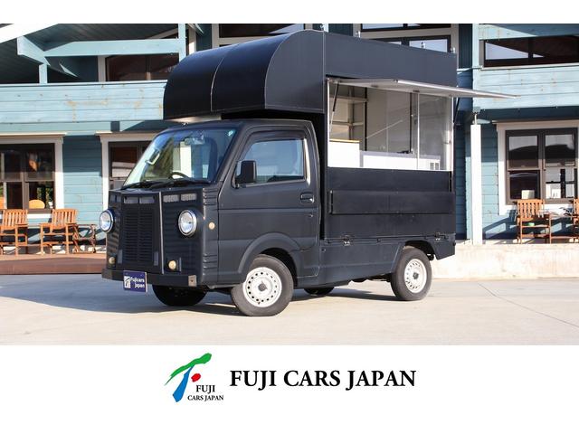 キャリィ　移動販売車　キッチンカー　入庫致しました！ 冷蔵庫　３層シンク　給排水タンク１００Ｌ　換気扇　外部電源