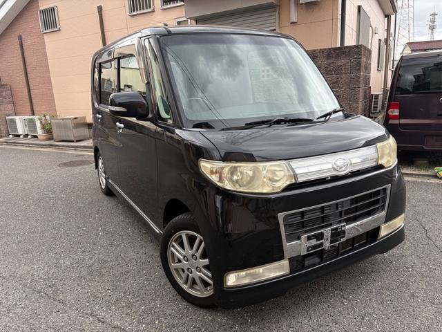 タント カスタムＶセレクション　走行９万ｋｍ台　地デジＴＶ　ナビ　スマートキー２個　ＥＴＣ　オートエアコン　タイミングチェーン車　左リアスライドドア　タイヤ２３年製造　車検整備付（1枚目）