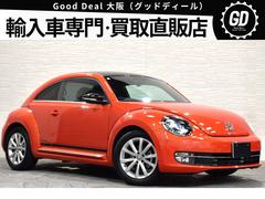 フォルクスワーゲン　ザ・ビートル　クラブ　５００台限定特別仕様車　純正１７ＡＷ　オレンジチェック柄ファブリックシート