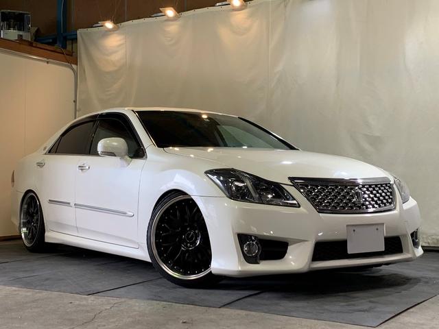 アスリート 新TEIN車高調 新20AW 黒革SRナビ地デジ(1枚目)