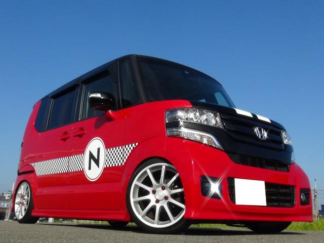 ホンダ ｎ ｂｏｘカスタム 後期２トーンｓｔｙｌｅ特別仕様ｓｓターボ 車高調 １６インチ 衝突回避ブレーキｃｔｂａ シートヒー 98 8万円 平成28年 16年 大阪府 中古車 価格 Com