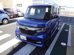 N-BOXカスタム  ナビ フルセグTV Bluetooth バックカメラ ETC 前後ドライブレコーダー シートヒーター 両側電動ドア LEDヘッドライト アルミ 衝突軽減ブレーキ 追随機能付きオートクルーズ スマートキ 中古車画像