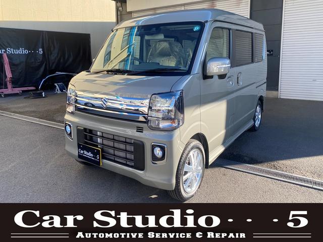 エブリイワゴン(スズキ) ＰＺターボスペシャル　４ＷＤターボ　ちょいきゃん梓仕様　ベッドマット４枚　帆布製小物入れ　折り畳みテーブル　物掛けバー 中古車画像