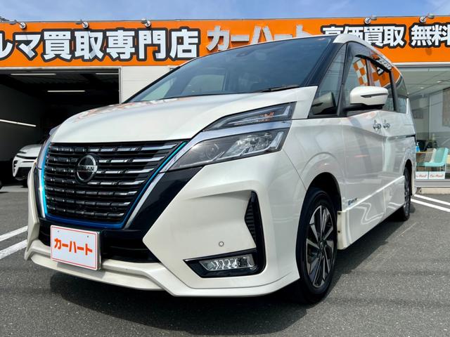 日産 セレナ ｅ－パワー　ハイウェイスターＶ　ワンオーナー　セーフティパックＢ　　プロパイロット　寒冷地仕様　リアオートエアコン　電動パーキングブレーキ　インテリジェントアラウンドビューモニター　ハンズフリー両側パワースライドドア　買取車