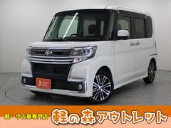 タント カスタムRS トップエディションSAIII 2DINオーディオ ETC ドライブレコーダー シートヒーター ハーフレザーシート 両側パワースライドドア 純正アルミホイール ウィンカーミラー LEDヘッドライト ステアリングリモコン フルフラット 中古車画像