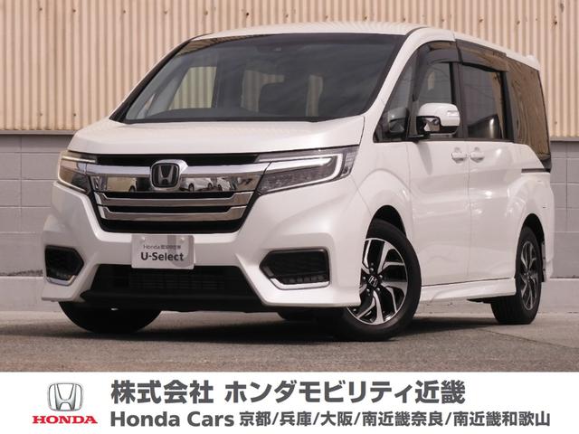 ホンダ ステップワゴンスパーダ スパーダホンダセンシング　９インチメモリーナビ（ＶＸＭ－２１７ＶＦＮｉ）リヤカメラＥＴＣフルセグＴＶ純正アルミイモビＬＥＤヘッドライトワンオーナー