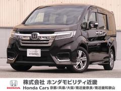 ホンダ　ステップワゴンスパーダ　スパーダハイブリッドＧ　ＥＸホンダセンシング　９インチメモリーナビ（ＶＸＵ−１９７ＳＷｉ）リヤカメラＥＴＣフルセグＴＶ純正アルミイモビＬＥＤヘッドライトワンオーナー