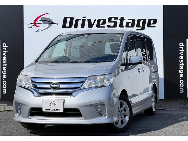 日産 セレナ ハイウェイスター　Ｓ－ハイブリッド　Ｖセレクション　／純正ＳＤナビ・地デジ／バックカメラ／両側オートスライドドア／クルーズコントロール／前後クリアランスソナー／ＥＴＣ／オートライト／オートエアコン／キセノンヘッドライト／純正１６インチアルミ／車検整備付