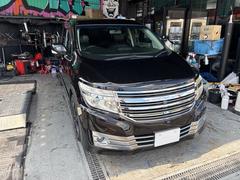 エルグランド ライダー 黒本革シート マニュアルシート ワンオーナー車 ETC TV 後部席モニター 18インチアルミ 中古車画像