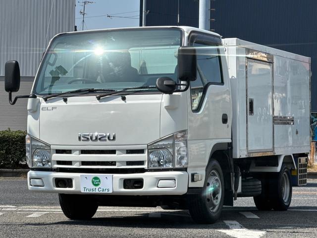 いすゞ エルフトラック フルフラットロー　冷蔵冷凍車／－５℃／Ｔｏｐｒｅｃ製／ＥＴＣ／最積１５００ｋｇ／４ナンバーサイズ／５ｔ限定準中型可