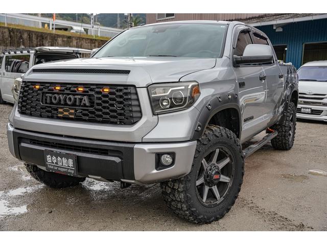 タンドラ(トヨタ) ＳＲ５　パナソニックデカナビ／Ｂｌｕｅｔｏｏｔｈ／バックカメラ／ドライブレコーダー／デジタルインナー／シートヒーター／クルーズコントロール／アンダーライト／グリルマーカー／エンジンスターター／ギブソンマフラー 中古車画像