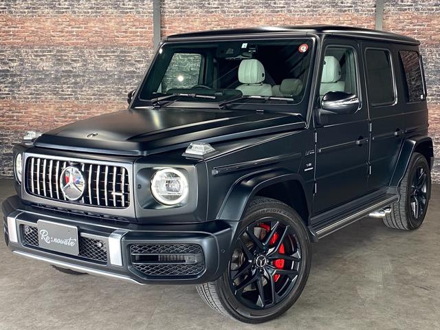 メルセデスＡＭＧ Ｇクラス Ｇ６３　右Ｈ　Ｇ　ｍａｎｕｆａｋｔｕｒプログラムプラス・インテリアプラスＰＫＧ・専用オプション２１ＡＷ・プラチナホワイトレザー・ボディ同色スペアタイヤリング・Ａｐｐｌｅ　Ｃａｒ　Ｐｌａｙ／Ａｎｄｒｏｉｄオート