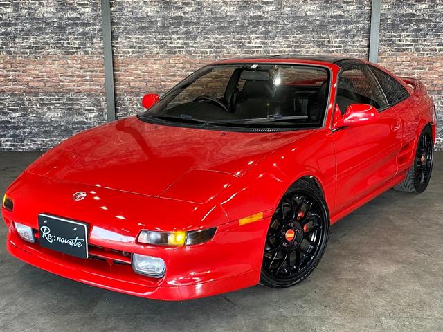 トヨタ ＭＲ２ ＧＴ　９．４万ｋｍ時タイベル交換済・Ｔバールーフ・ＢＢＳ　１７ＡＷ・ＢＬＩＴＺ車高調・外マフラー・ＨＩＤライト・フォグ・ナビ・ＴＶ・ＥＴＣ・禁煙・修復無