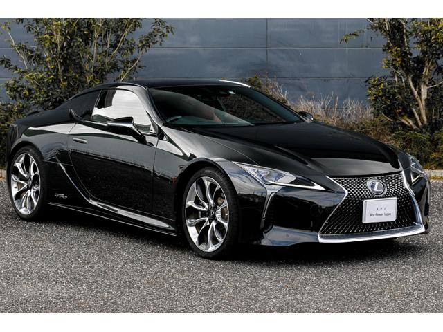 レクサス ＬＣ ＬＣ５００ｈ　Ｌパッケージ　無期限無制限保証付　パノラマルーフ　赤革　３眼ＬＥＤライトヘッドアップディスプレイ　アダプティブクルーズコントロール　ＥＴＣ