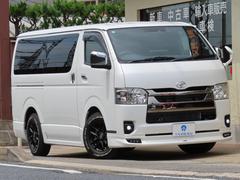 トヨタ　ハイエースバン　スーパーＧＬ　ダークプライムＩＩ　１オーナーユーザー様買取車　モデリスタエアロキット＆マフラーＣ＆ＬＥＤ