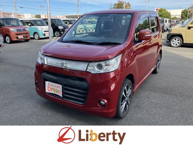 ワゴンＲスティングレー(スズキ) Ｔ　ナビ　純正アルミホイール　キーレス　フォグライト　オートライト　オートエアコン　ステアリングスイッチ　電動格納式ミラー　アイドリングストップ　アクセサリーソケット　助手席シートアンダーボックス 中古車画像