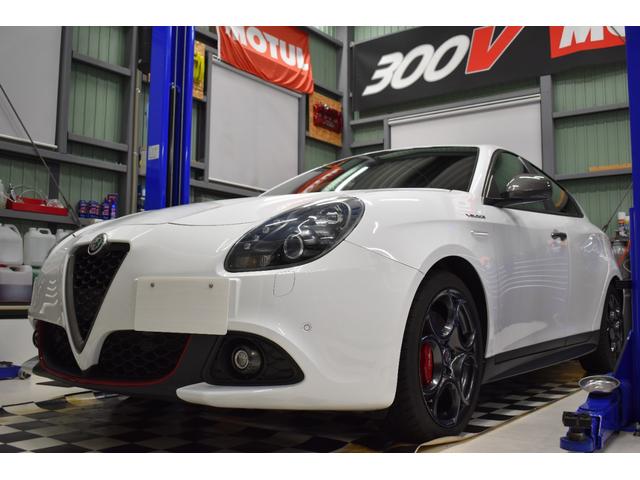 ジュリエッタ ヴェローチェ 禁煙/左ハンドル/ナビTV/バックカメラ/前後ドラレコ/カーボンリアスポ/黒革/パワーシート・ヒーター/ETC/キセノンヘッドライト/純正18AW/純正ブレンボ/パドルシフト(1枚目)