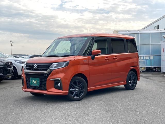 ソリオ(スズキ) ハイブリッドＳＺ　メーカーＯＰナビ・全方位モニター・フルセグ・両側パワースライドドア・スリムサーキュレーター・シートヒーター・セーフティサポート・ＬＥＤヘッドランプ・カラーＨＵＤ・スペアキー・禁煙車・保証継承 中古車画像