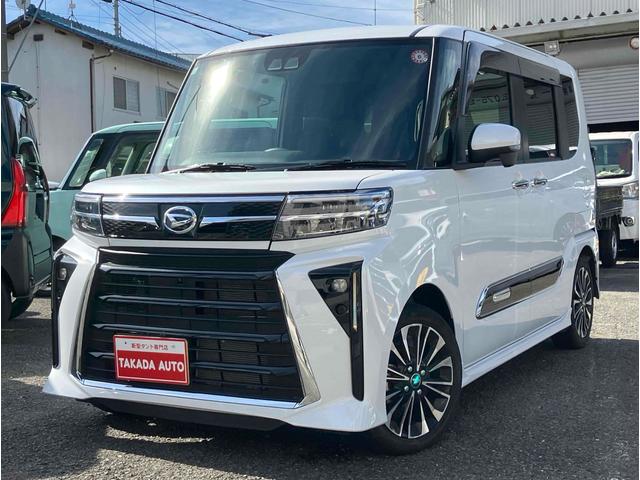 カスタムＲＳ　ターボ　全周囲カメラ　両側電動スライドドア　ディスプレイオーディオ　ＴＶ　パークアシスト　衝突被害軽減システム　オートＬＥＤヘッドランプ　スマートキー　アイドリングストップ　シートヒーター