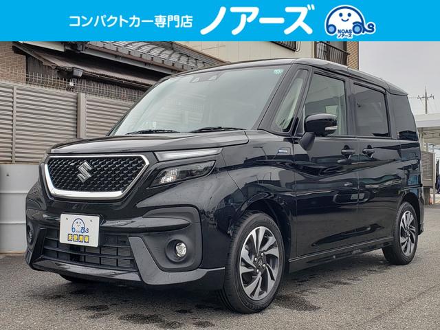 ソリオバンディット(スズキ) ハイブリッドＭＶ　登録済未使用車　セーフティーサポート　全方位モニター　純正９インチディスプレイオーディオ　純正１５インチアルミホイール　両側パワースライドドア　ＬＥＤヘッドライト　ＬＥＤフォグ　電動格納ミラー 中古車画像