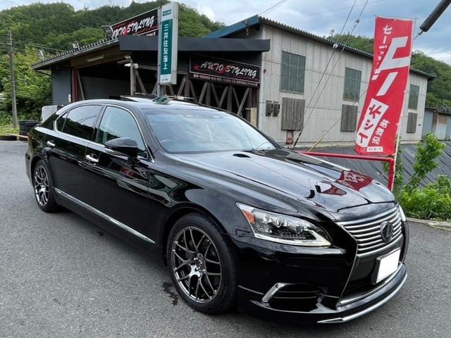 ＬＳ６００ｈＬ　エグゼクティブパッケージ　セパレート４人乗り　モデリスタエアロ・マフラー・リアスポ　モデリスタＯＰ１９インチＡＷ　サンルーフ　黒本革シート　リアエンターテイメント　プリクラッシュセーフティー　レーンキープアシスト　エアシート