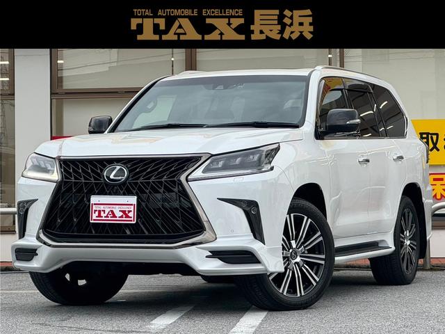 ＬＸ５７０ブラックシークエンス　ＴＲＤエアロ・地デジ・Ｒエンターシステム・１２．３インチワイドモニター・パノラミックビューモニター・セーフティシステムプラス・マルチテレインセレクト・純正２１インチＡＷ・電動サードシート・ＬＥＤヘッド