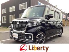 スペーシアカスタム ハイブリッドXS ETC 両側電動スライドドア クリアランスソナー オートクルーズコントロール レーンアシスト 衝突被害軽減システム LEDヘッドランプ スマートキー アイドリングストップ 中古車画像