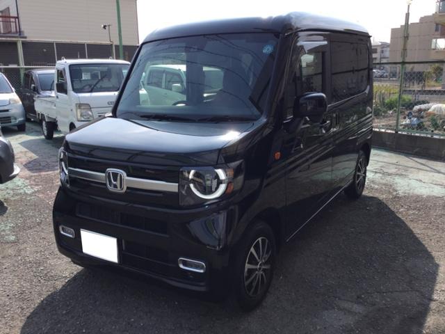 Ｎ－ＶＡＮ＋スタイル ファン・ターボホンダセンシング　２ＷＤ　パナソニックＣＮ－ＨＥ０１Ｄ　フルセグＴＶ　バックカメラ　ＥＴＣ　アダプティブクルコン　１３インチアルミ　オートエアコン　パワーウインド　ＬＥＤライト　走行１７８００ｋｍ　車検整備２年付（1枚目）