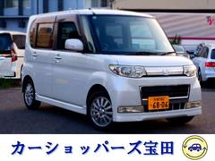 ダイハツ　タント　カスタムＲＳ　ＴＶ付ナビ　禁煙車　電動スライドドア